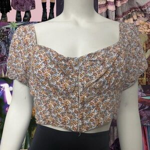Aeropostale Floral Crop Top